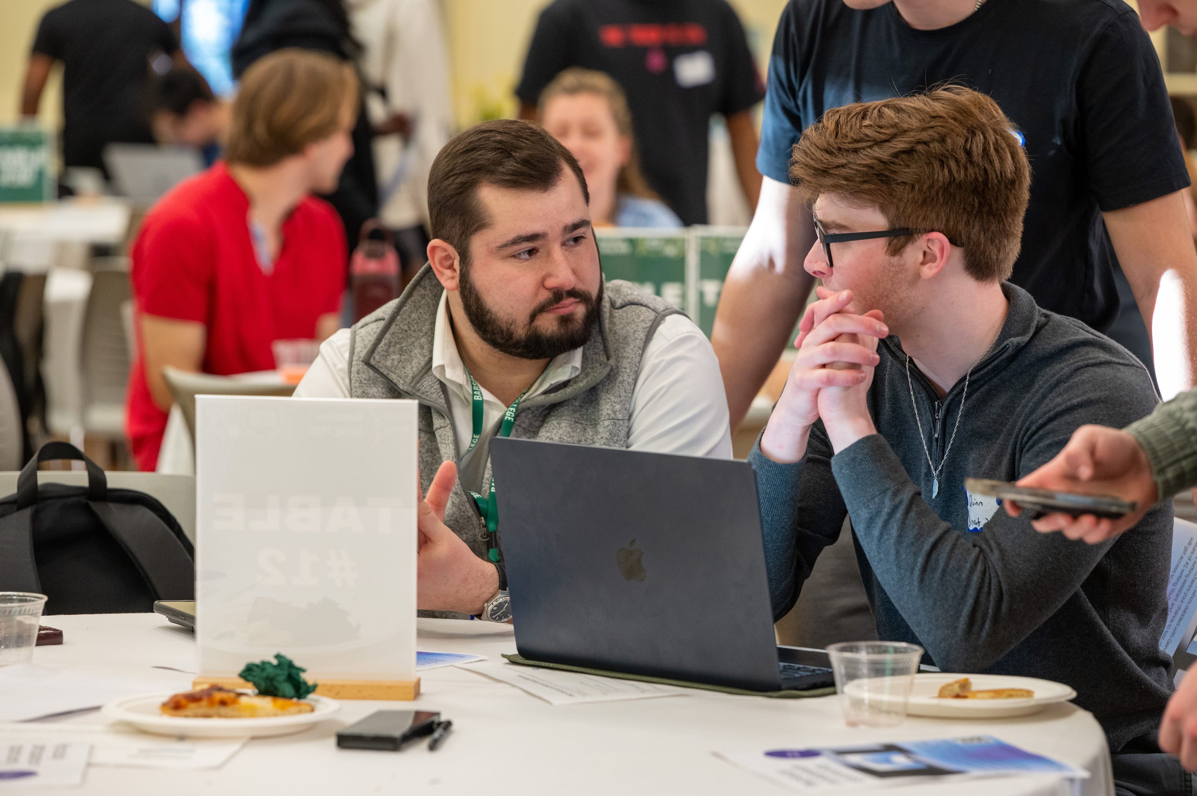 Group of hackathon participants at Babson