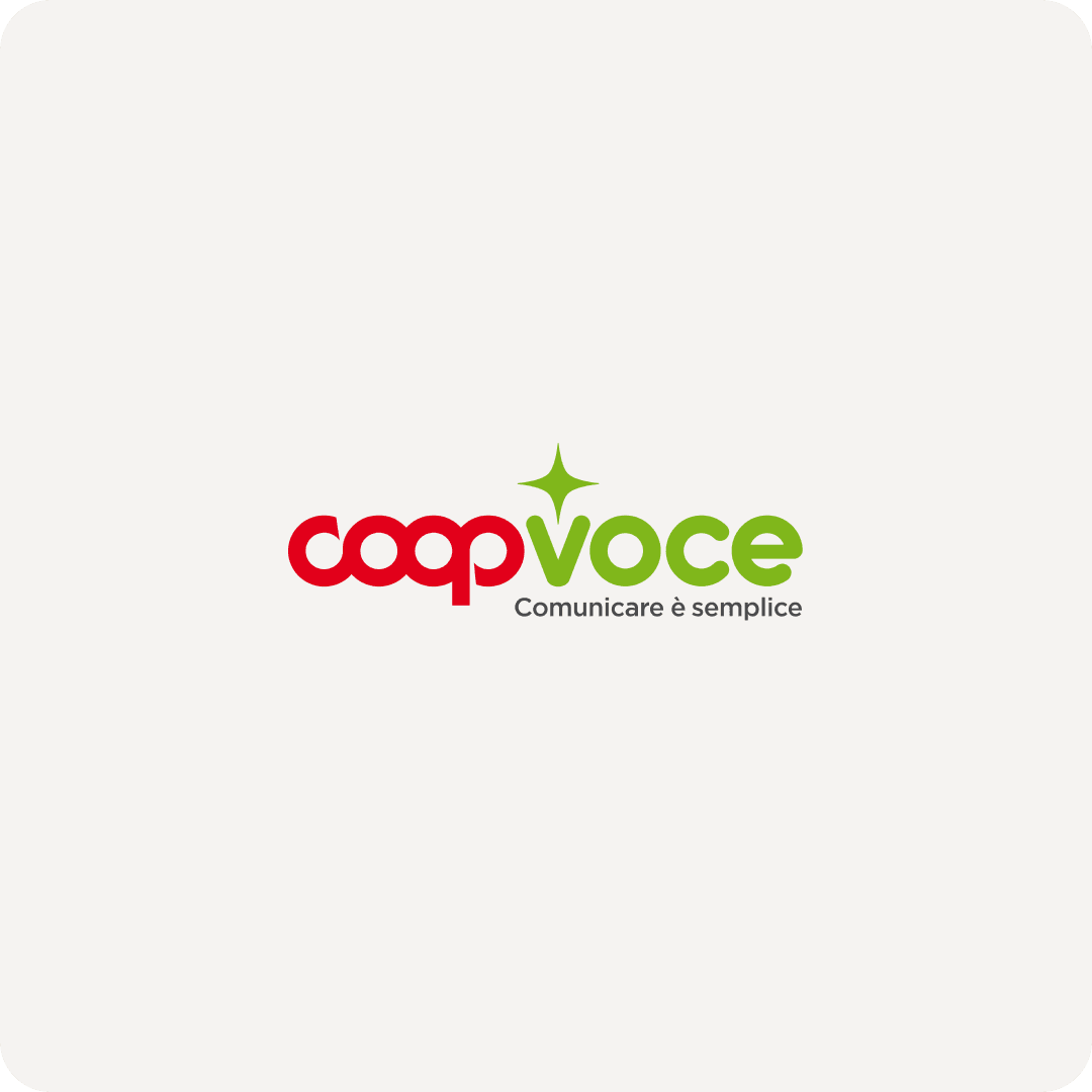 CoopVoce logo with the tagline "Comunicare è semplice."