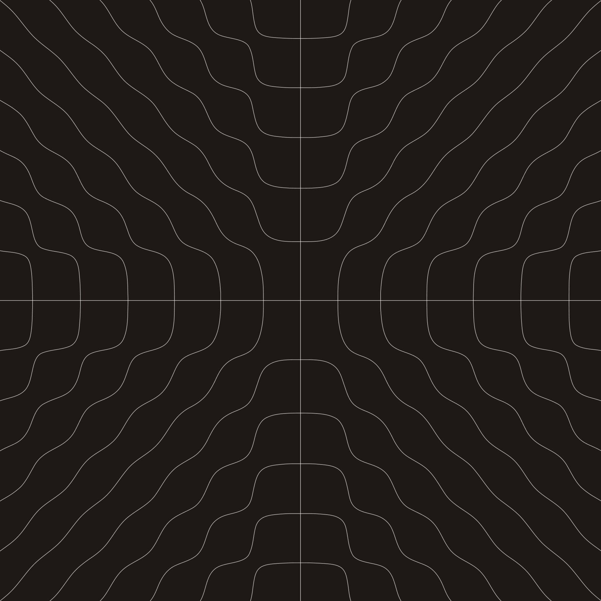 Black square with some squiggly lines.