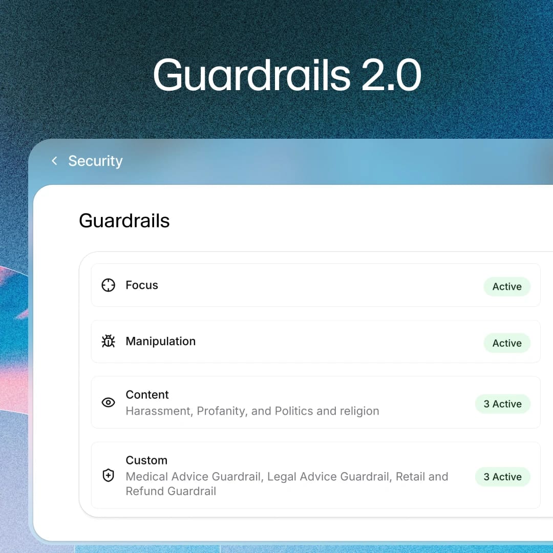 Guardrails Cover - Showing UI with guardrails for focus, manipulation, content, and custom