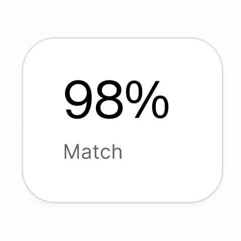 AI Speech Classifier showing a 98 percent match score