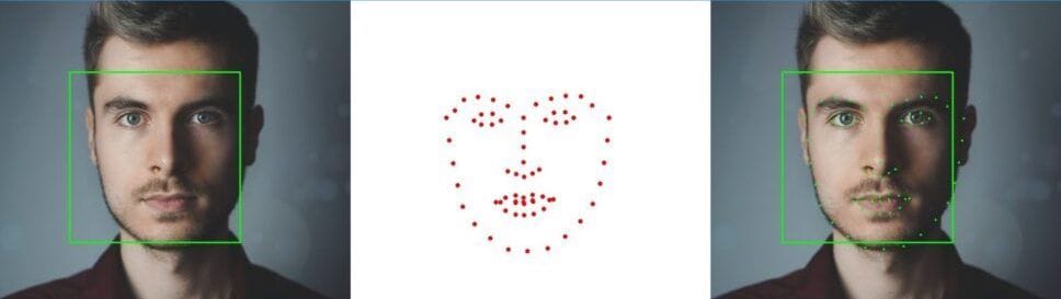 Comparison of facial recognition and facial mapping technology.