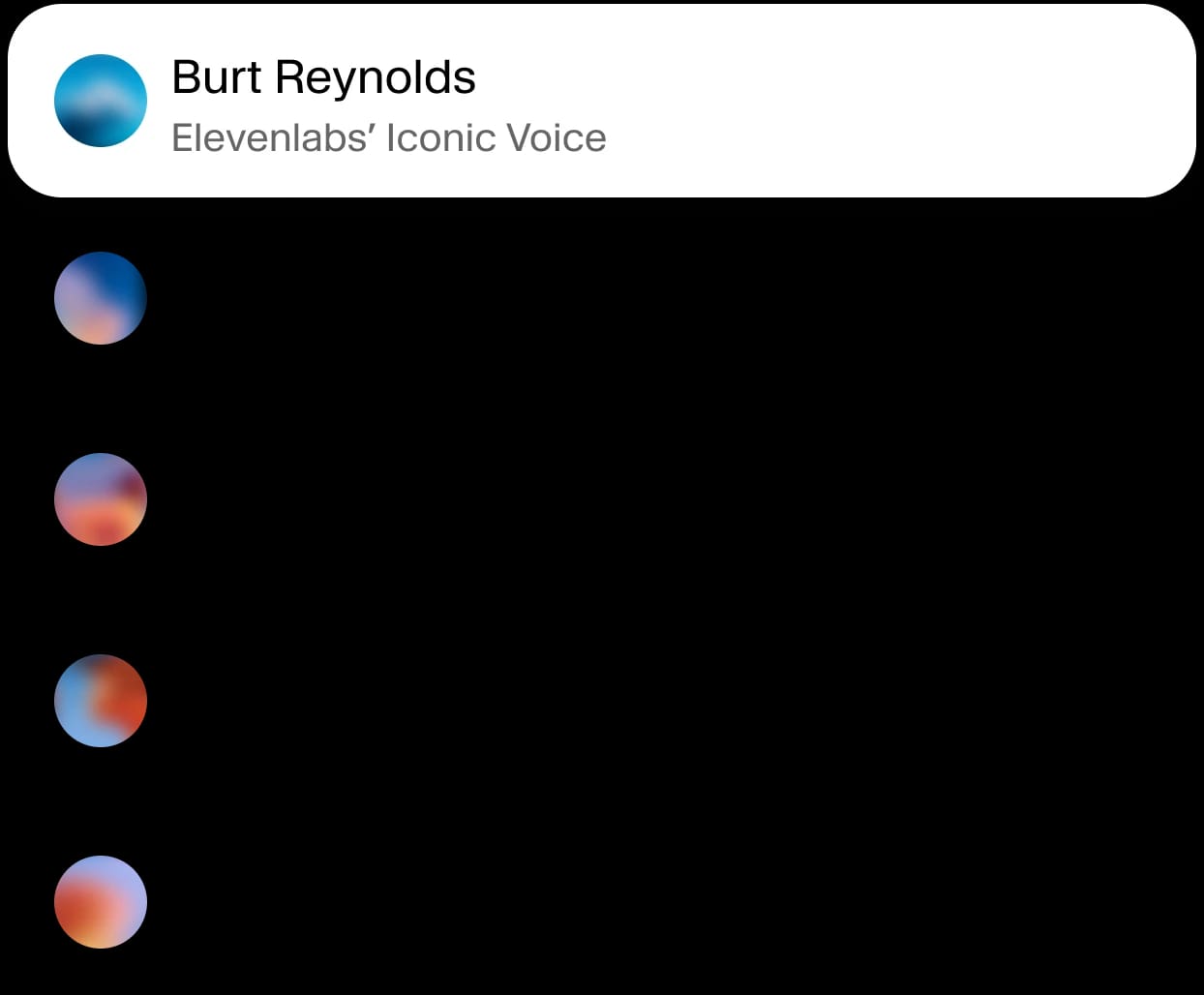 Library of AI voices including iconic and multilingual voices