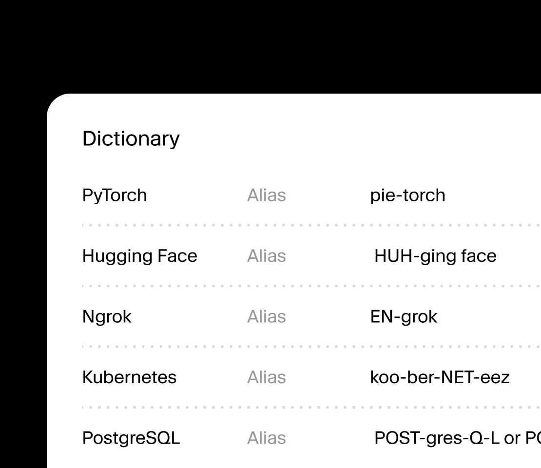Pronunciation dictionary