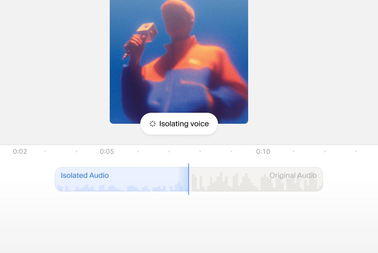 Voice isolation