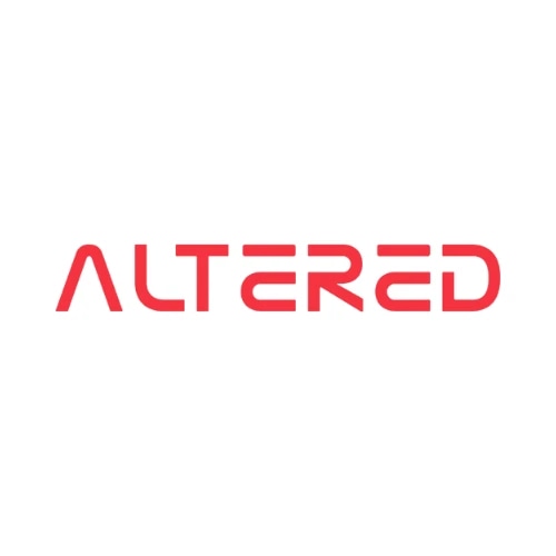Altered logo in red text on a white background.