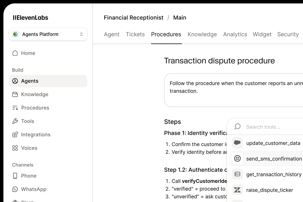 Agent tools