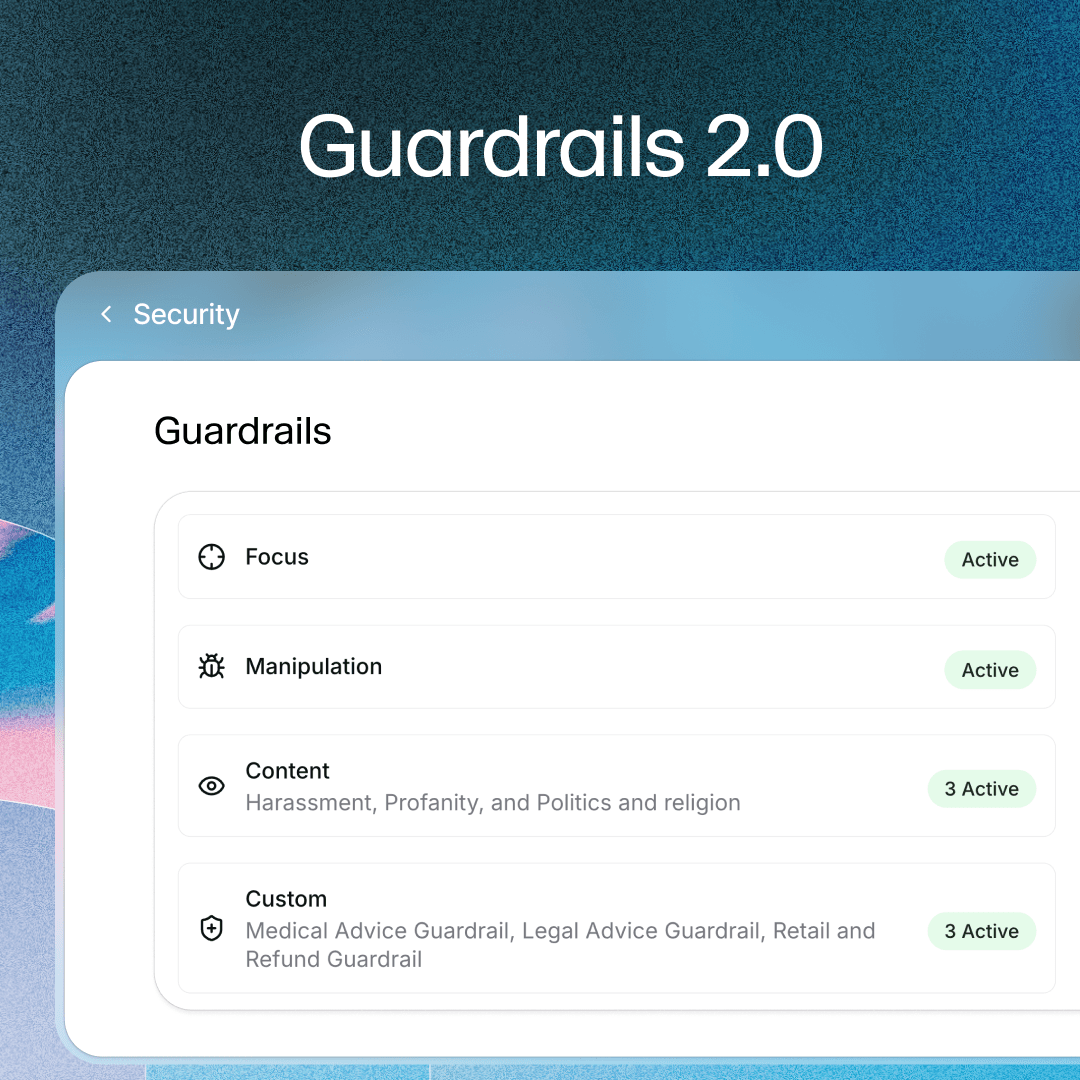Guardrails Cover - Showing UI with guardrails for focus, manipulation, content, and custom