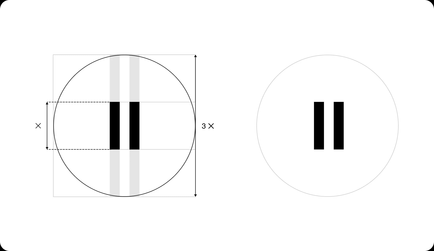 ElevenLabs Official Logo - 11 icon visual shorthand (logo construction)