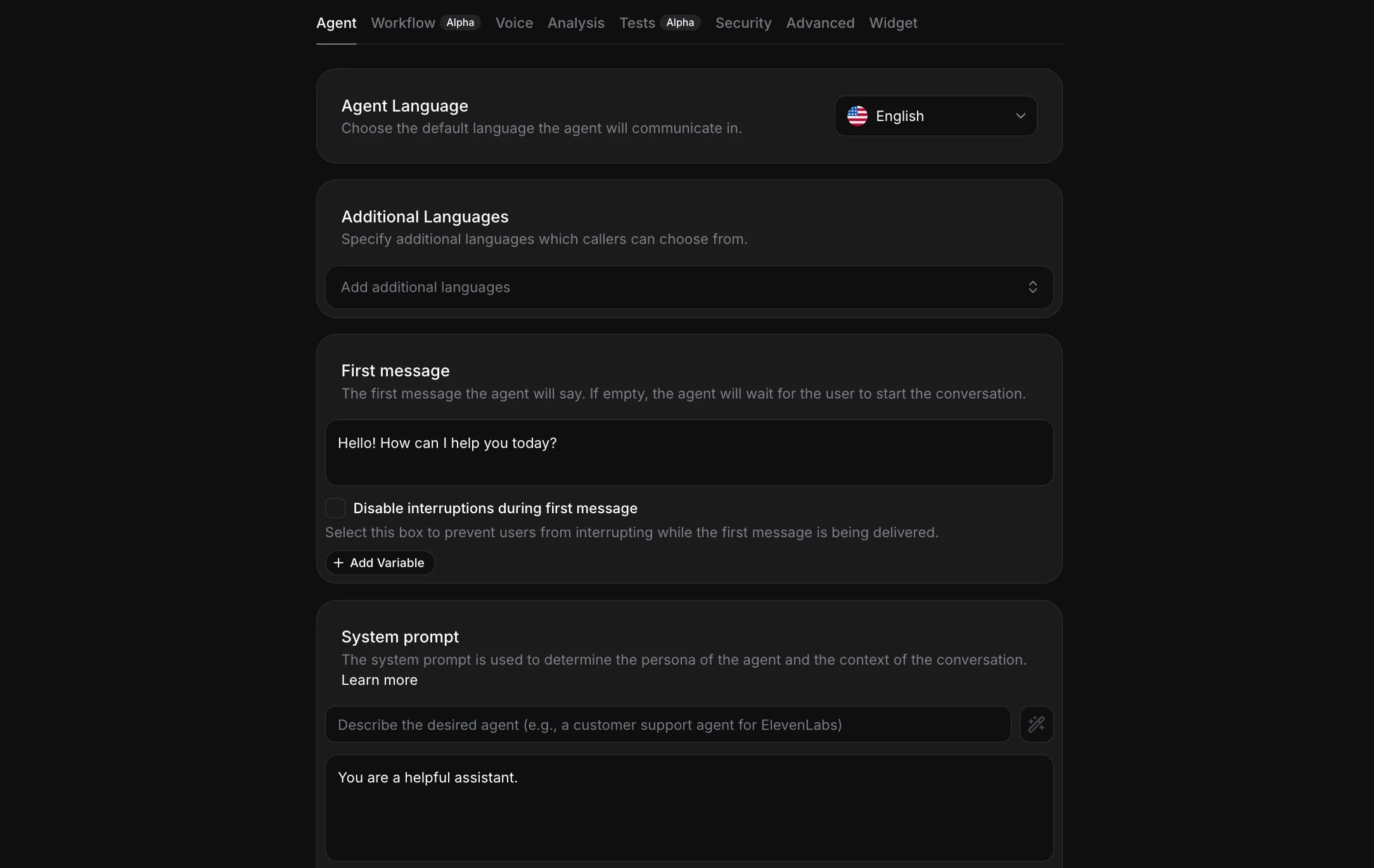 ElevenLabs Agents Platform