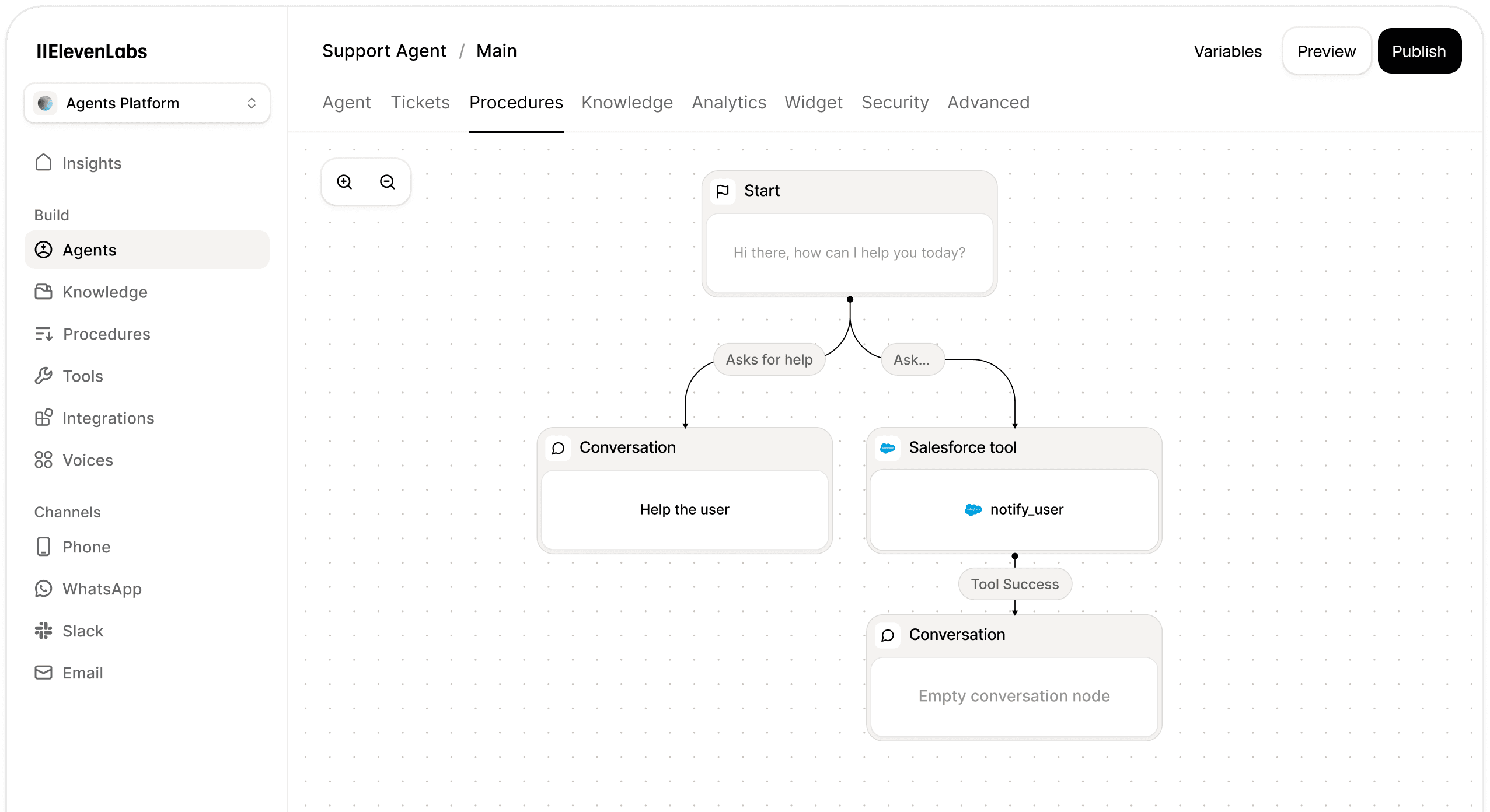 Workflows UI