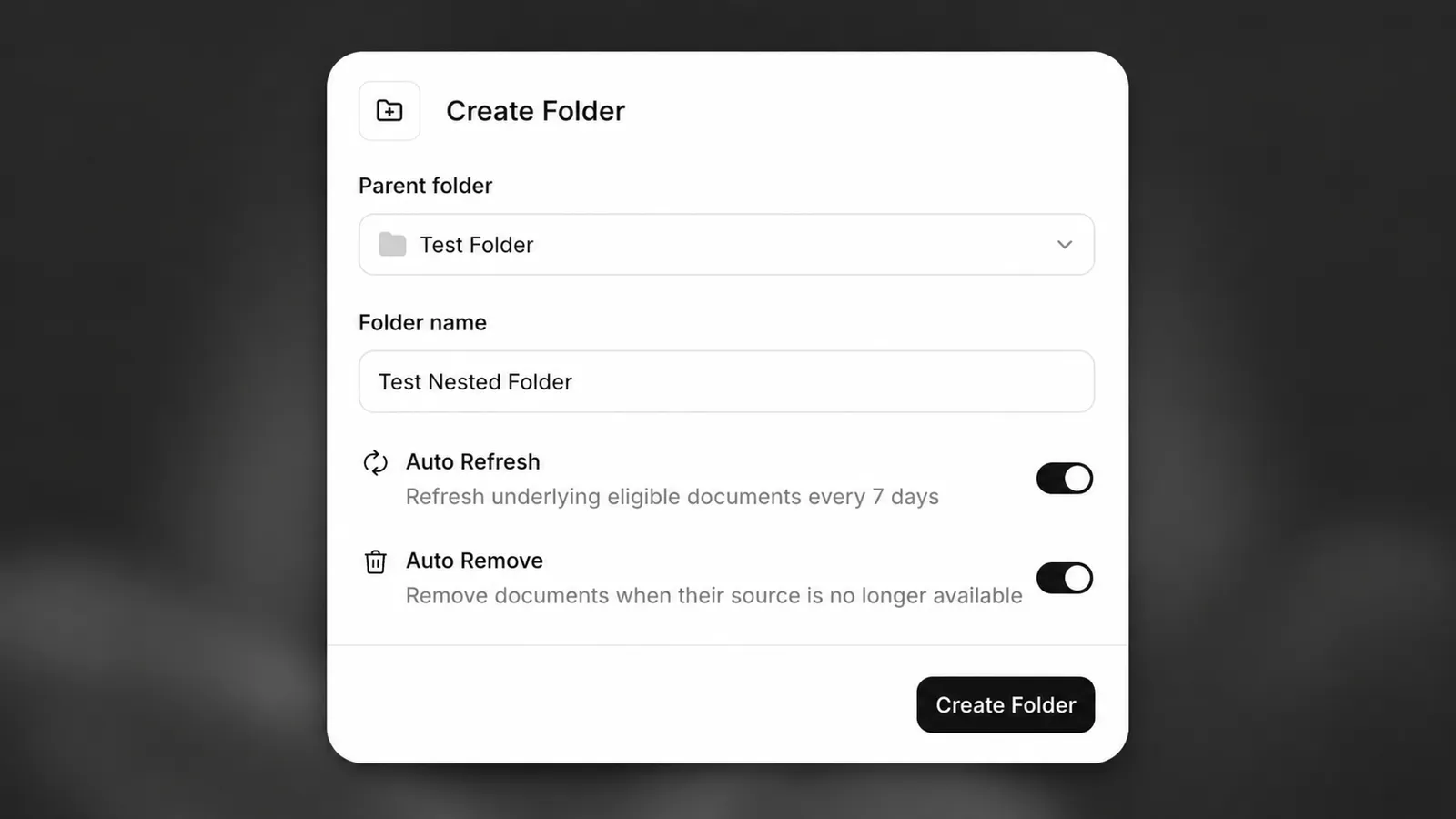 Criando uma pasta e movendo documentos para
ela