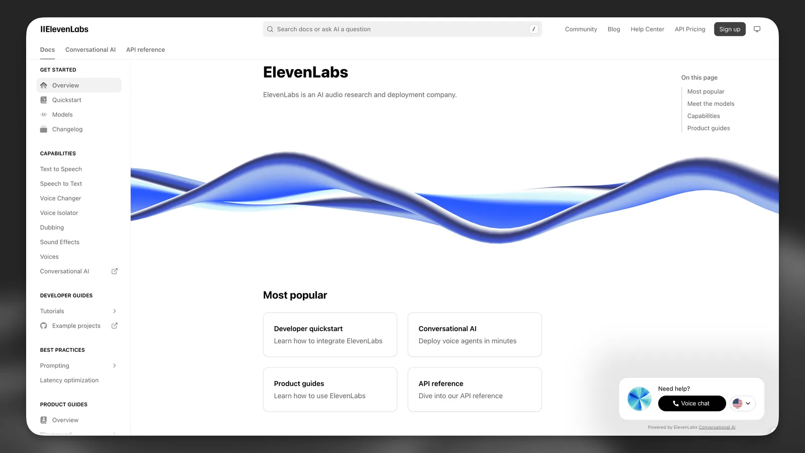 ElevenLabs-Dokumentationsagent Alexis
