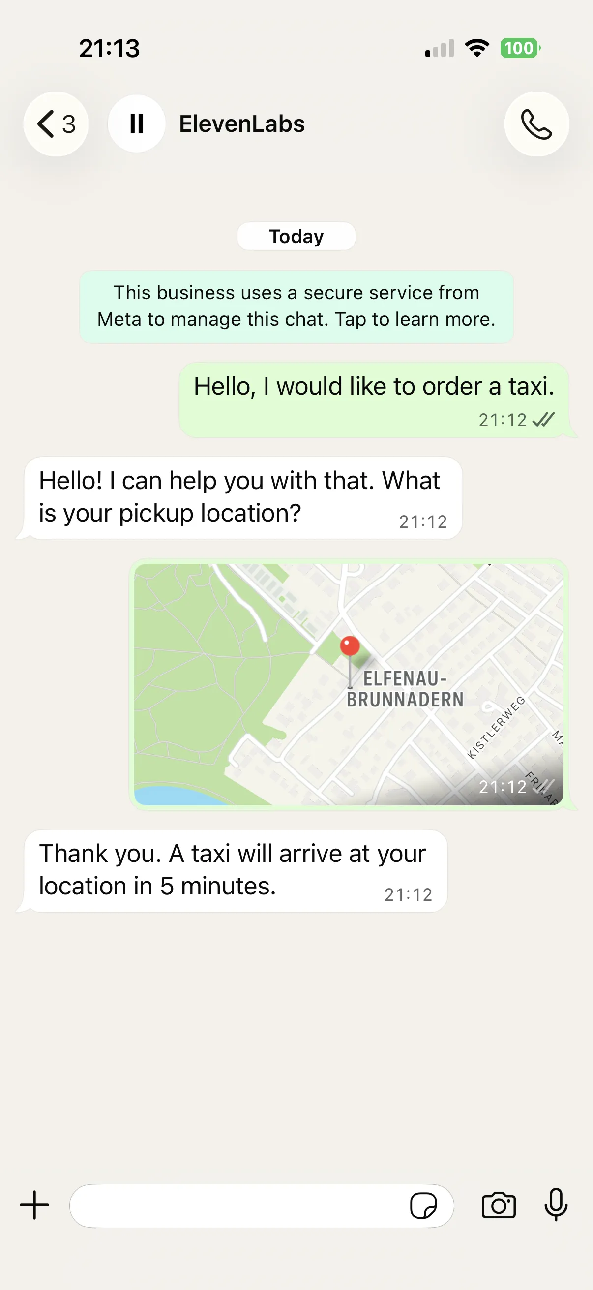 Rozmowa z lokalizacją WhatsApp