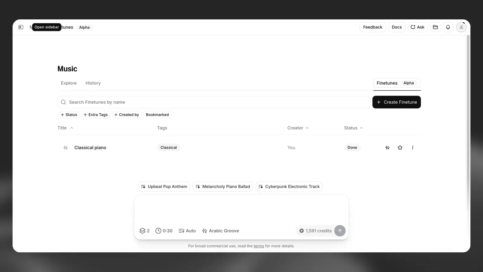 Hero-Bild für Music Finetunes
