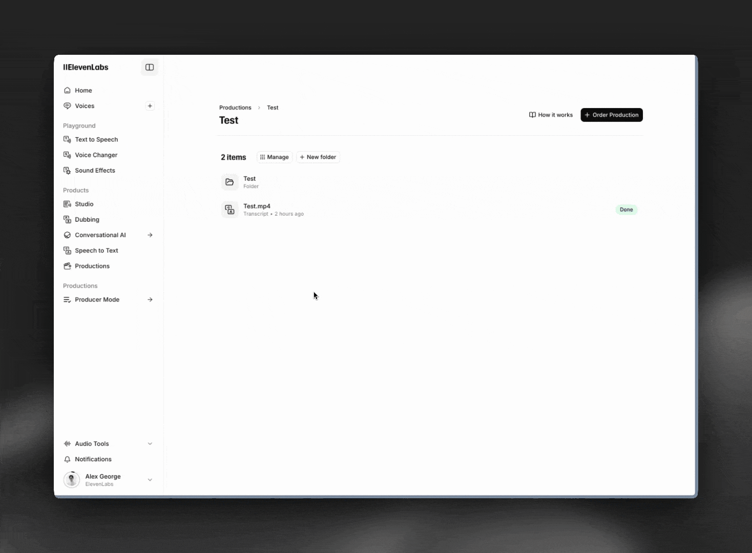 Menu di esportazione del visualizzatore